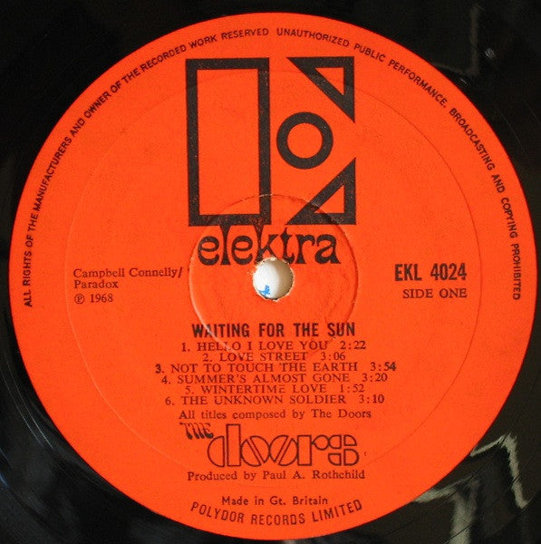 Doors, The - Waiting For The Sun (secondhand LP)