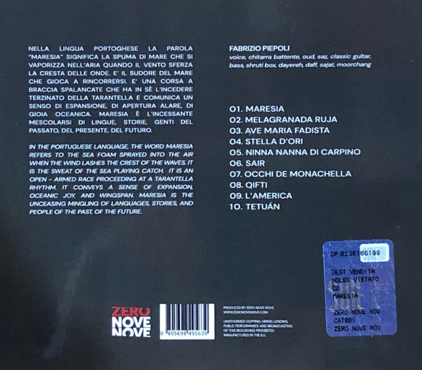 Fabrizio Piepoli - Maresia (tweedehands CD)