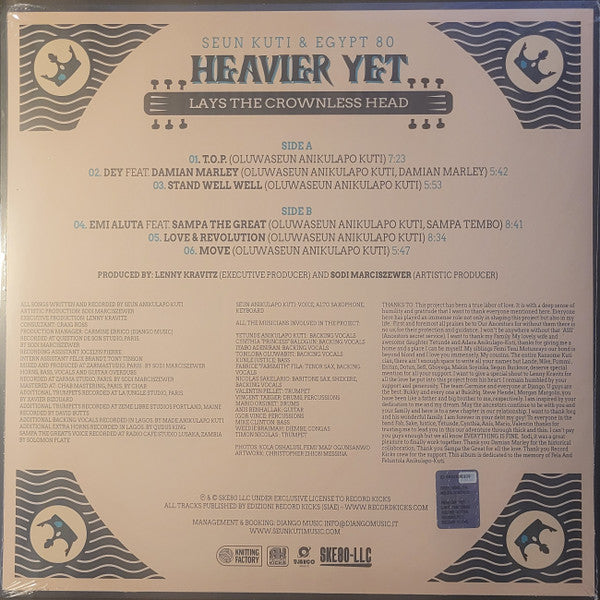 Seun Kuti + Egypt 80 - Heavier Yet (Lays The Crownless Head) (LP)