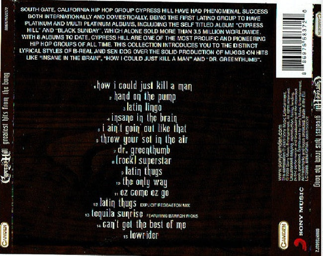 Cypress Hill - Greatest hits from the bong (CD)