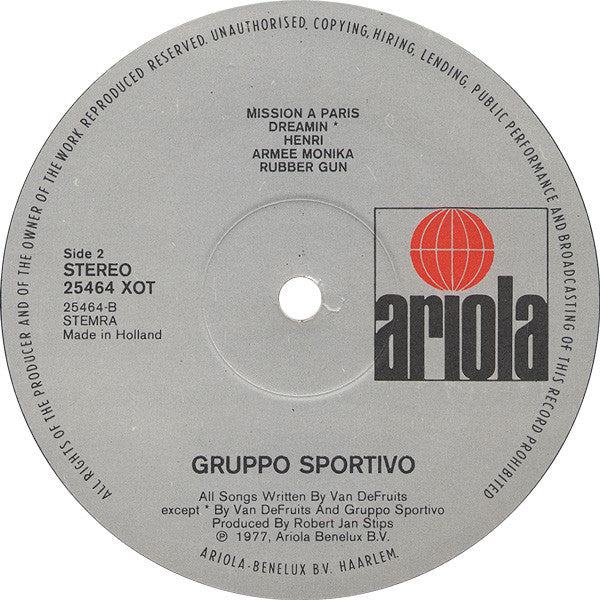 Gruppo Sportivo - 10 Mistakes (second hand LP)