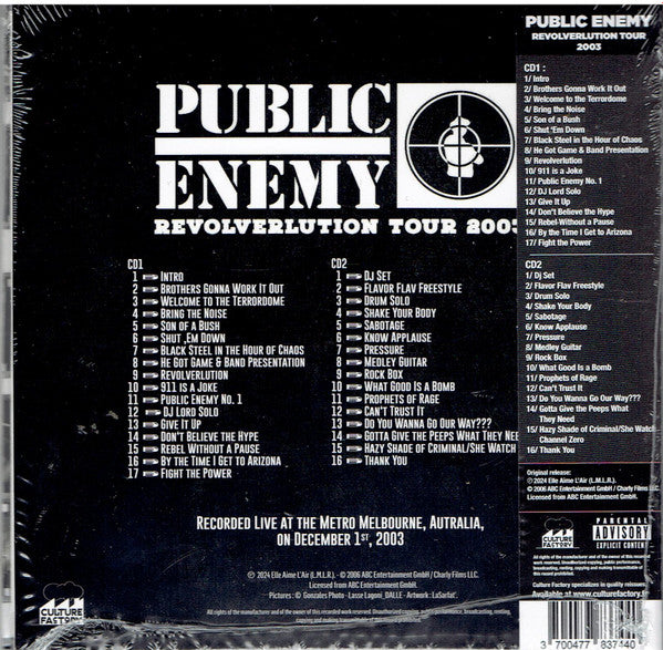 Public Enemy - Revolverlution Tour 2003 (CD)