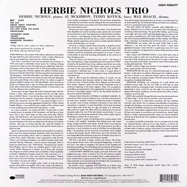 Herbie Nichols Trio - Herbie Nichols Trio (LP)