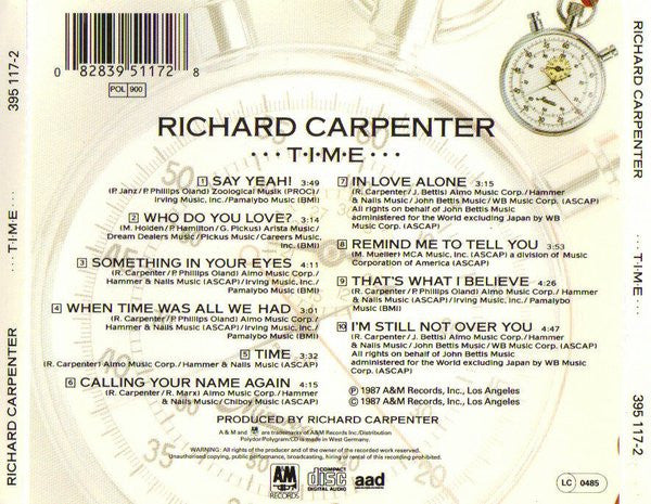 Richard Carpenter - Time (used CD)