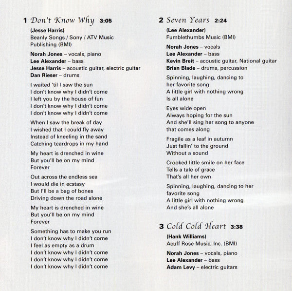 Norah Jones - Come Away With Me (second-hand CD)