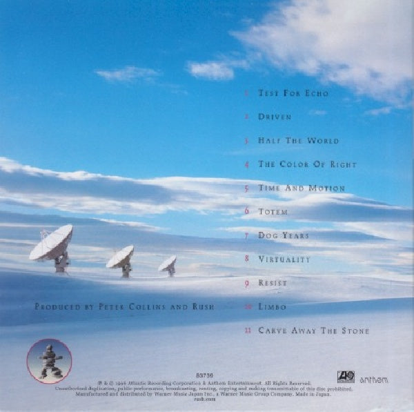 Rush - Test for echo (CD)
