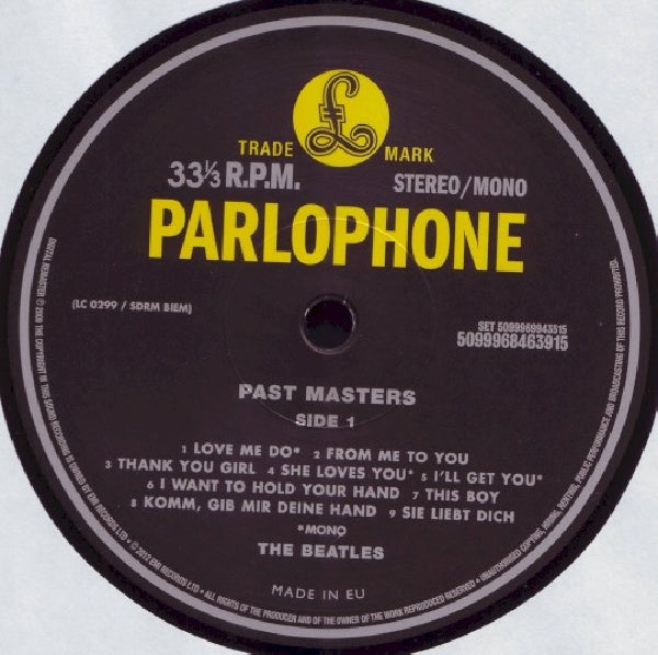 the Beatles - Past masters (LP)
