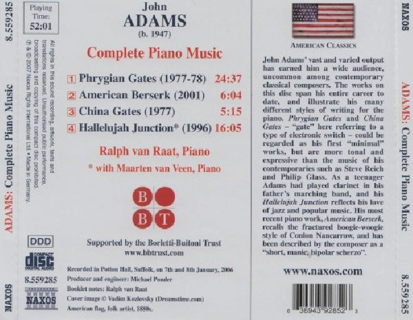 J. Adams - Piano music (CD)