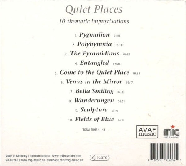 Andreas Vollenweider - Quiet places (CD)