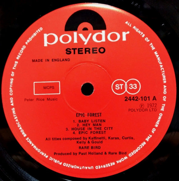 Rare Bird - Epic Forest (second hand LP)