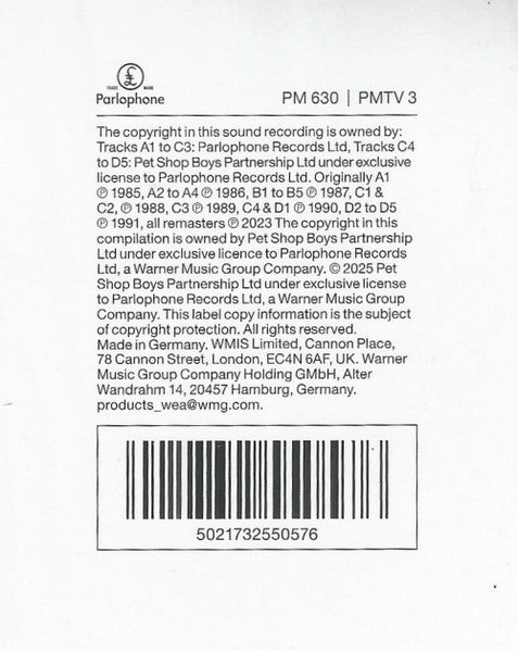 Pet Shop Boys - Discography (The Complete Singles Collection 1985-1991) (LP)