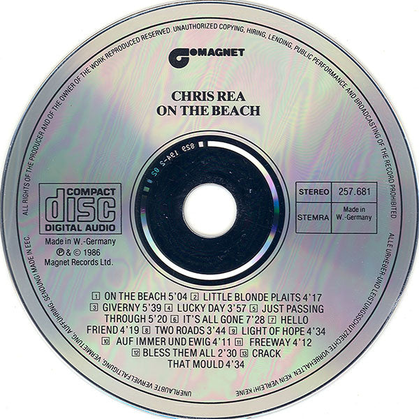 Chris Rea - On The Beach (second hand CD)