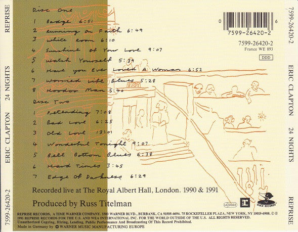 Eric Clapton - 24 Nights (used CD)