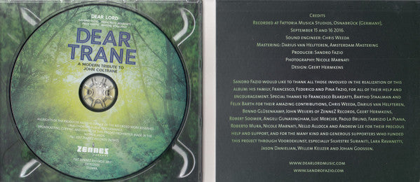 Francesco Bearzatti, Sandro Fazio, Felix Barth, Bartho Staalman - Dear Trane (second hand CD)