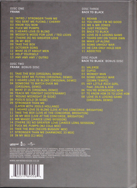 Amy Winehouse - Frank & Back To Black (tweedehands CD)