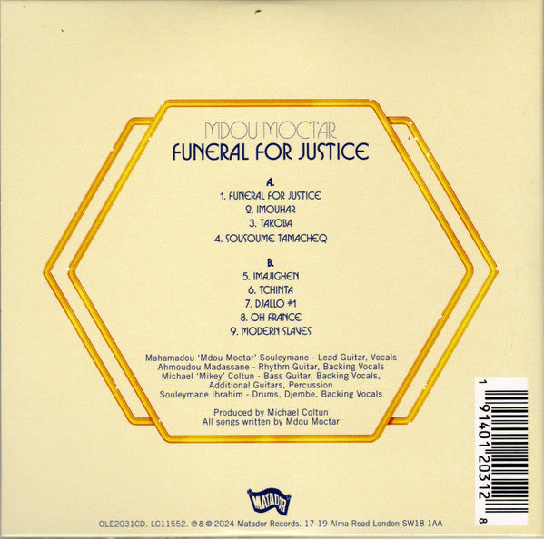 Mdou Moctar - Funeral For Justice (CD)