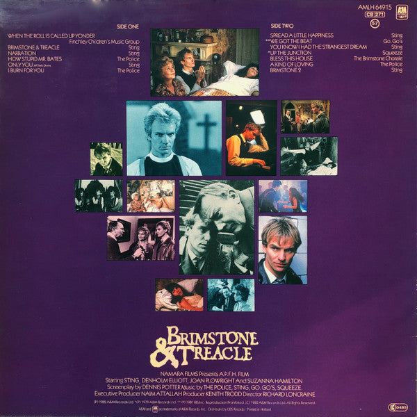 Various Featuring Police, The, Sting, Go-Go's & Squeeze (2) - Brimstone & Treacle (Original Soundtrack Album) (second hand LP)