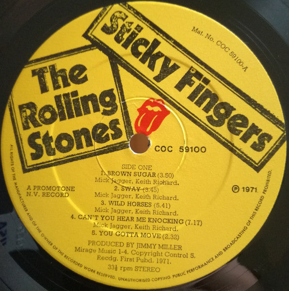 Rolling Stones, The - Sticky Fingers (tweedehands LP)