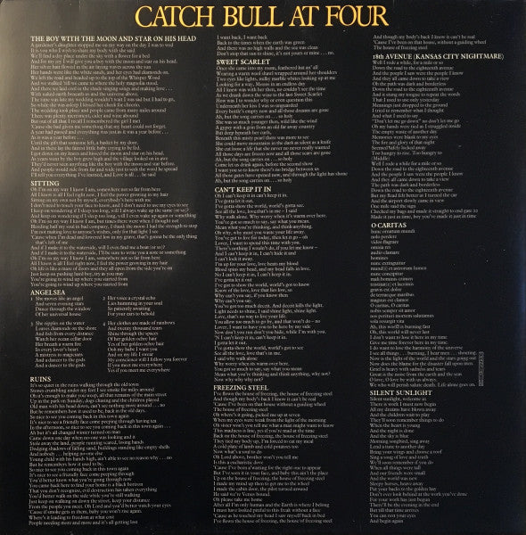 Cat Stevens - Catch Bull At Four (second hand LP)