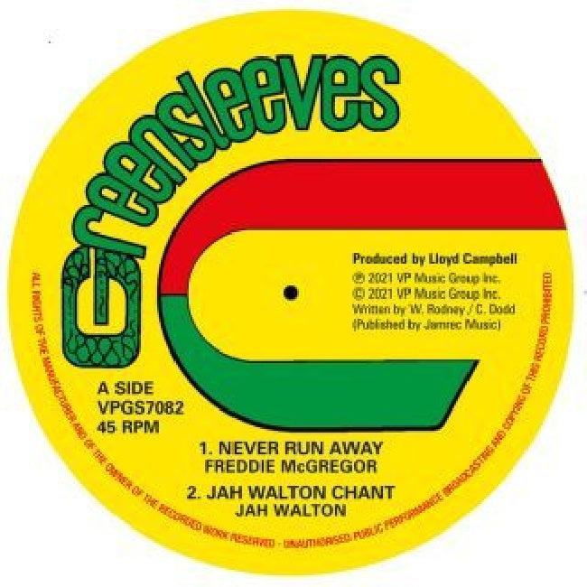 Freddie Mcgregor - Never run away/the drifter (LP)