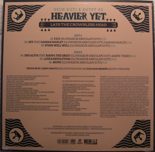 Seun Kuti + Egypt 80 - Heavier Yet (Lays The Crownless Head) (LP)