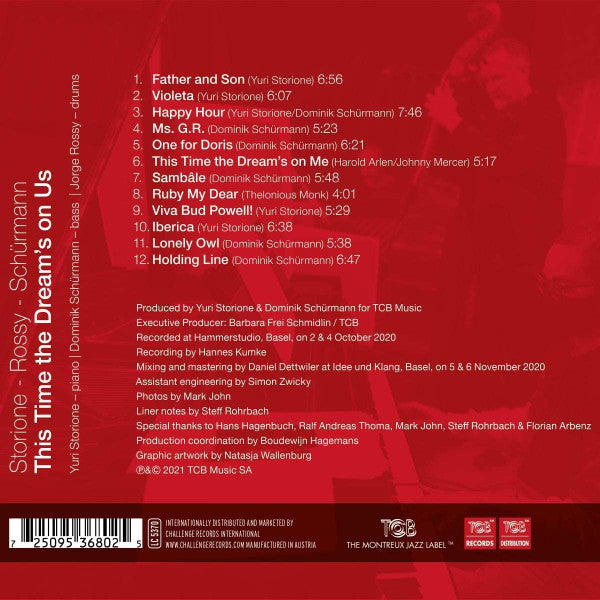 Yuri Storione, Jorge Rossy, Dominik Schürmann - This Time The Dream's On Us (tweedehands CD)