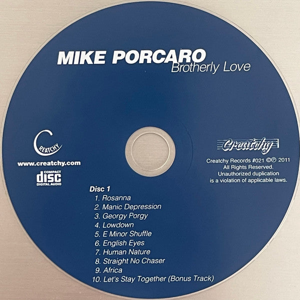 Mike Porcaro - Brotherly love (CD)