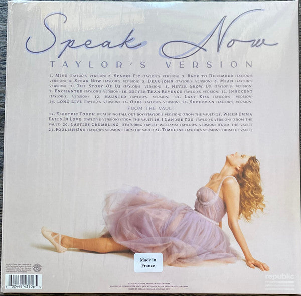 Taylor Swift - Speak now (taylor's version) (LP) - Velvet Music