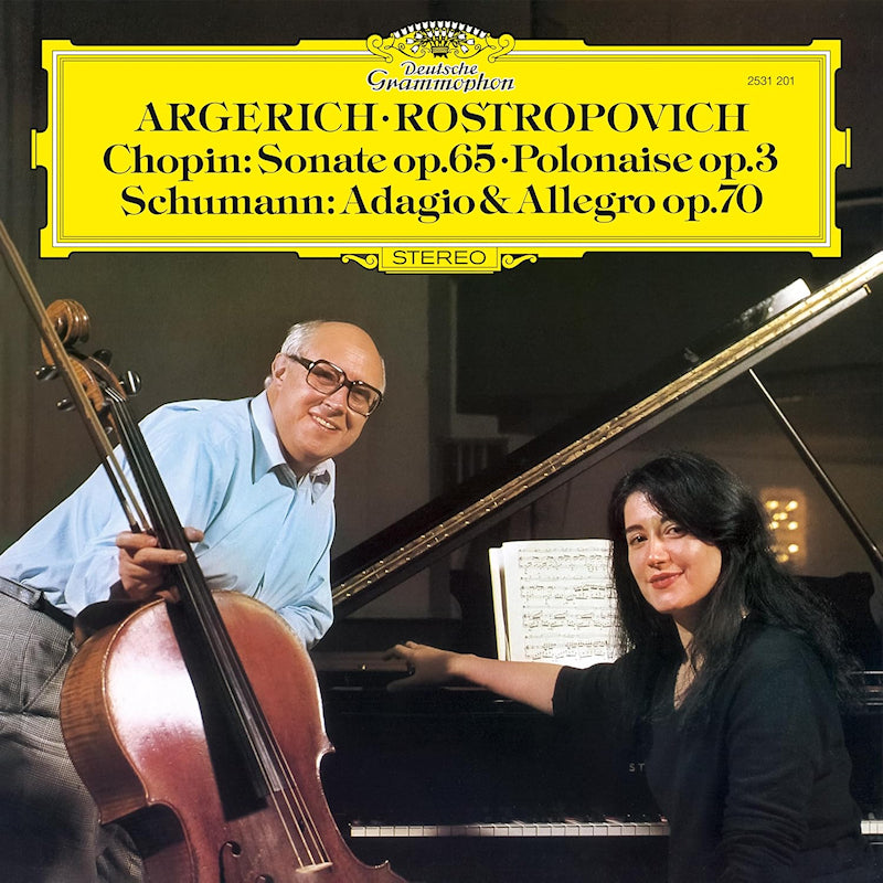 Martha Argerich & Mstislav Rostropovich - Chopin: sonate op.65; schumann: adagio (LP)