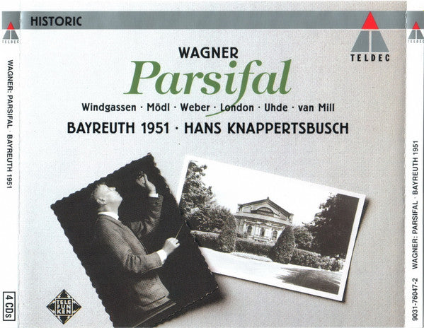 Richard Wagner - Wolfgang Windgassen, Martha Mödl, Ludwig Weber, George London (2), Hermann Uhde, Arnold van Mill, Hans Knappertsbusch - Parsifal - Bayreuth 1951 (second-hand CD)