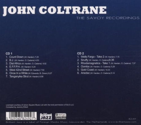 John Coltrane - The Savoy Recordings (tweedehands CD)