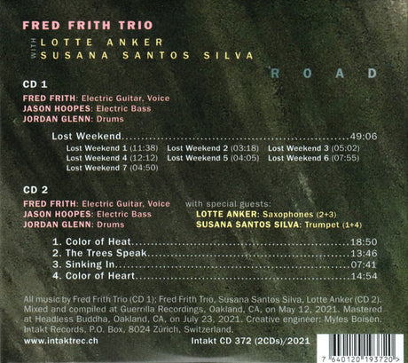 Fred Frith Trio With Lotte Anker, Susana Santos Silva - Road (tweedehands CD)