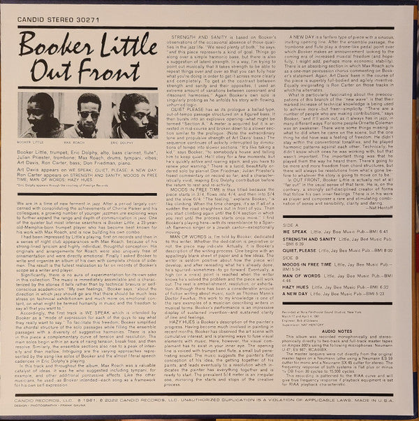 Booker Little - Out front (LP)