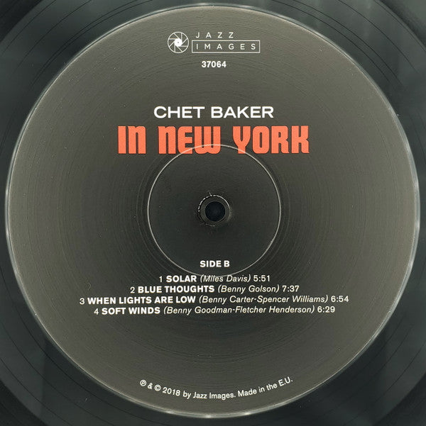 Chet Baker - In new york (LP) - Velvet Music