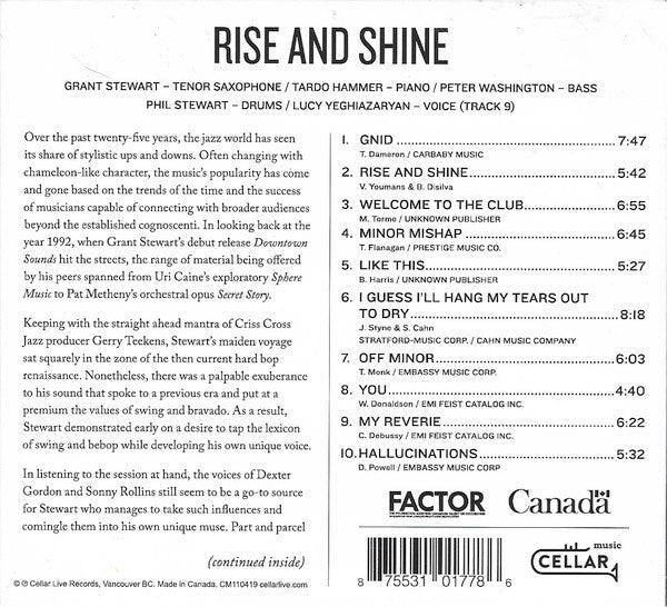 Grant Stewart Quartet - Rise And Shine (tweedehands CD)