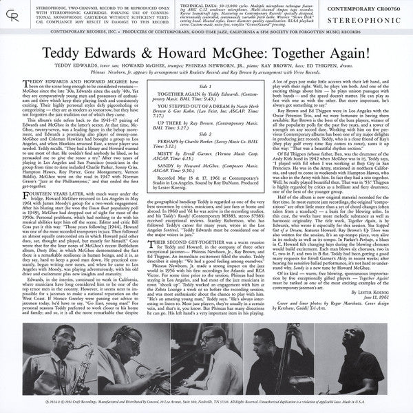 Teddy Edwards / Howard McGhee - Together Again! (LP)