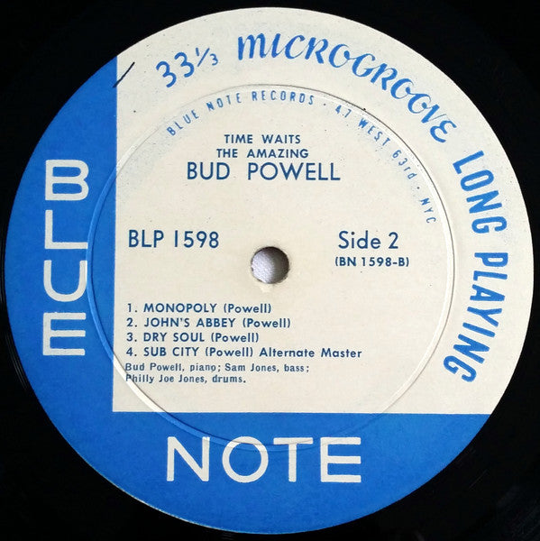 Bud Powell - The Amazing Bud Powell, Vol. 4 - Time Waits (second hand LP)