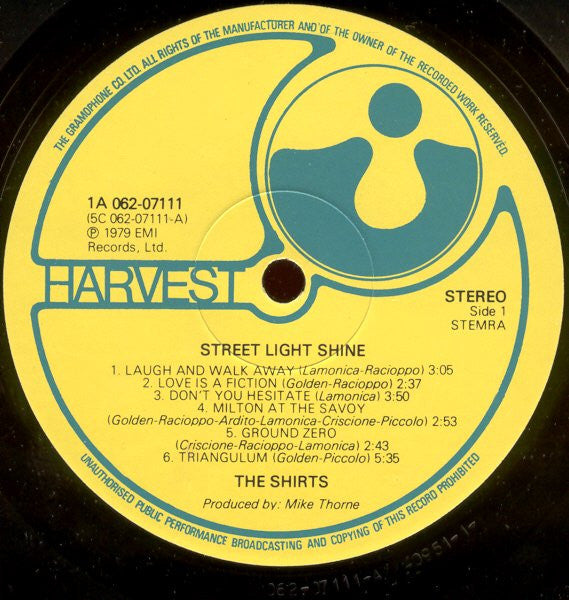 Shirts, The - Street Light Shine (secondhand LP)