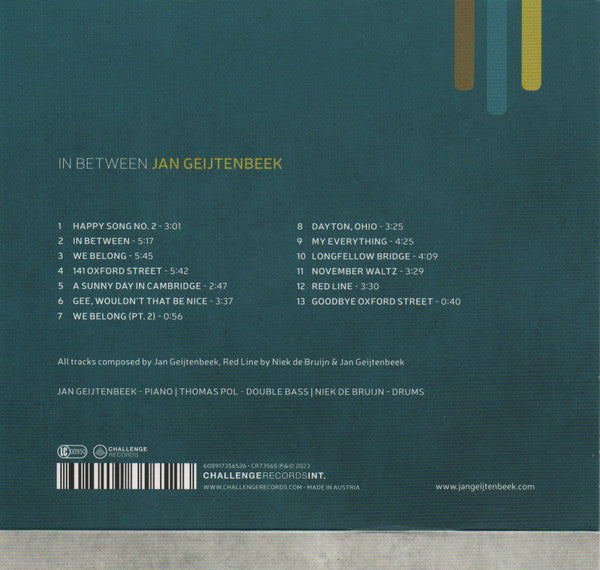 Jan Geijtenbeek - In Between (tweedehands CD)