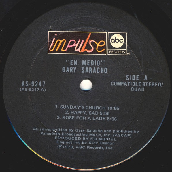 Gary Saracho - En Medio (used LP)