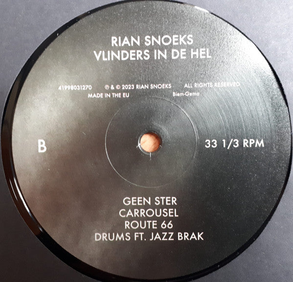 Rian Snoeks - Vlinders In De Hel (LP)