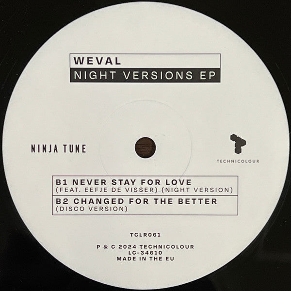 Weval - Night Versions (12-inch maxi-single)
