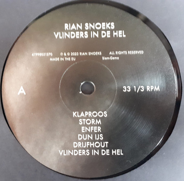 Rian Snoeks - Vlinders In De Hel (LP)