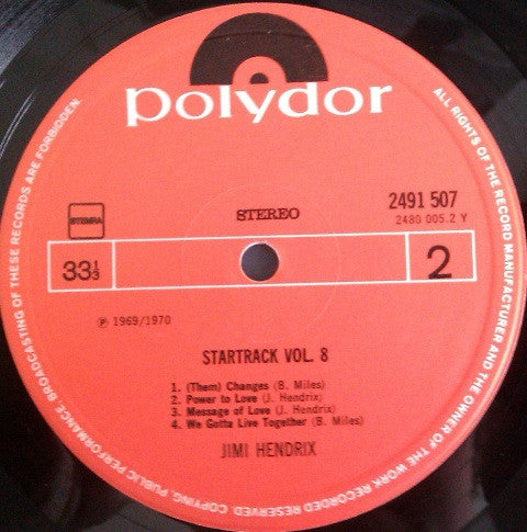 Jimi Hendrix - Startrack Vol. 8 (used LP)