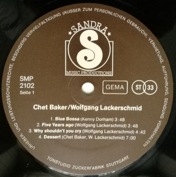 Chet Baker / Wolfgang Lackerschmid - Ballads For Two (second hand LP)