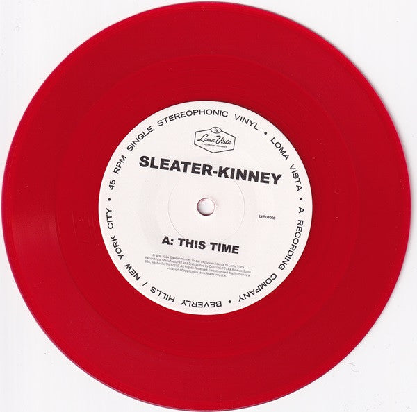 Sleater-Kinney - This Time / Here Today (7-inch single)