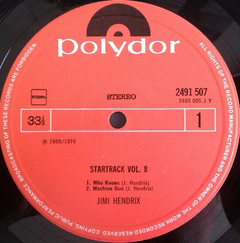 Jimi Hendrix - Startrack Vol. 8 (used LP)