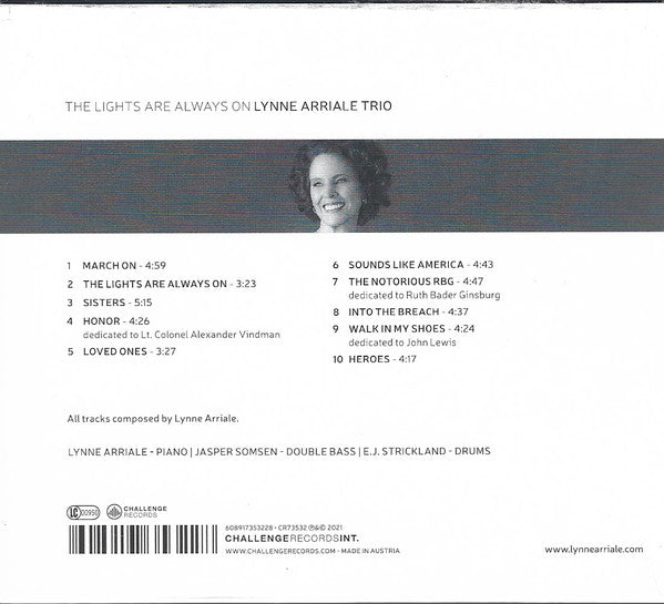 Lynne Arriale Trio, The, Jasper Somsen & E.J. Strickland - The Lights Are Always On (tweedehands CD)