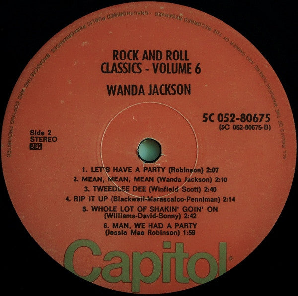 Wanda Jackson - Rock And Roll Classics Vol. 6 (second hand LP)
