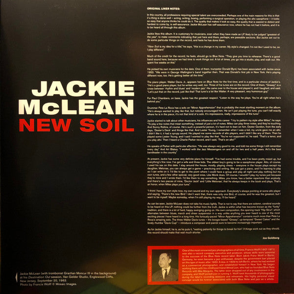 Jackie Mclean - New soil (LP) - Velvet Music